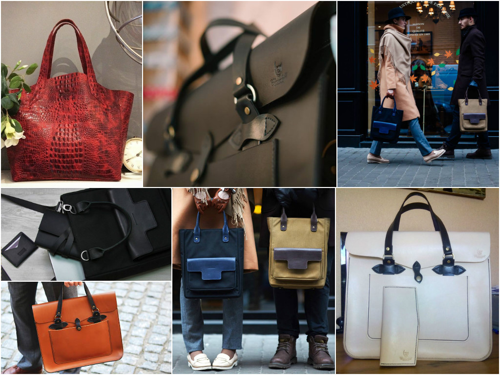 Tote leather bags